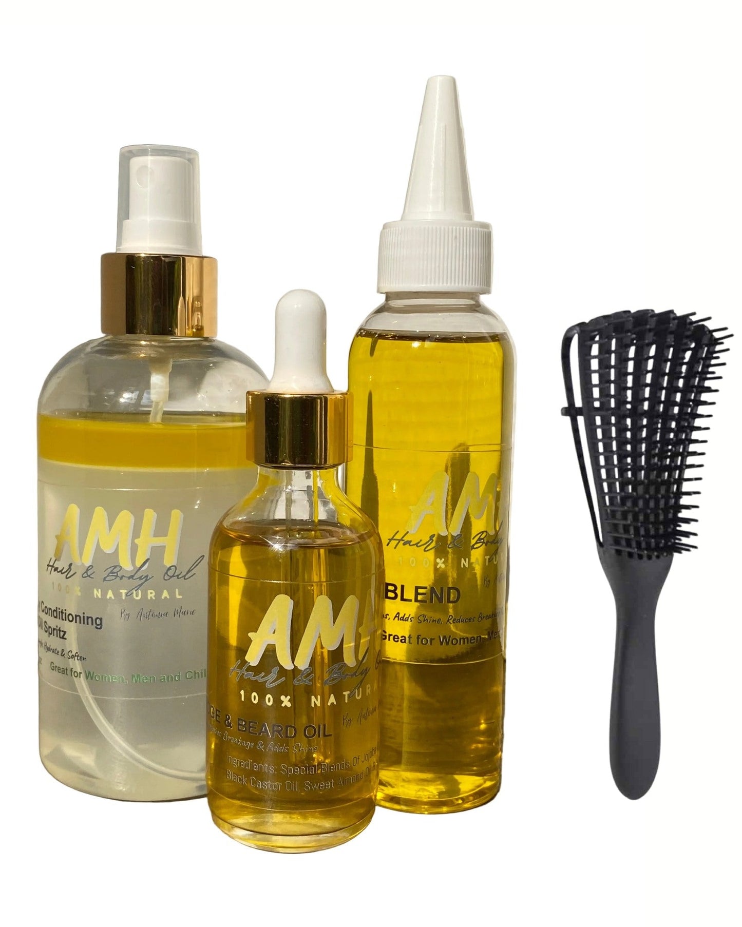 BUNDLE SALE! ALL 3 PLUS a Detangle Brush for $40